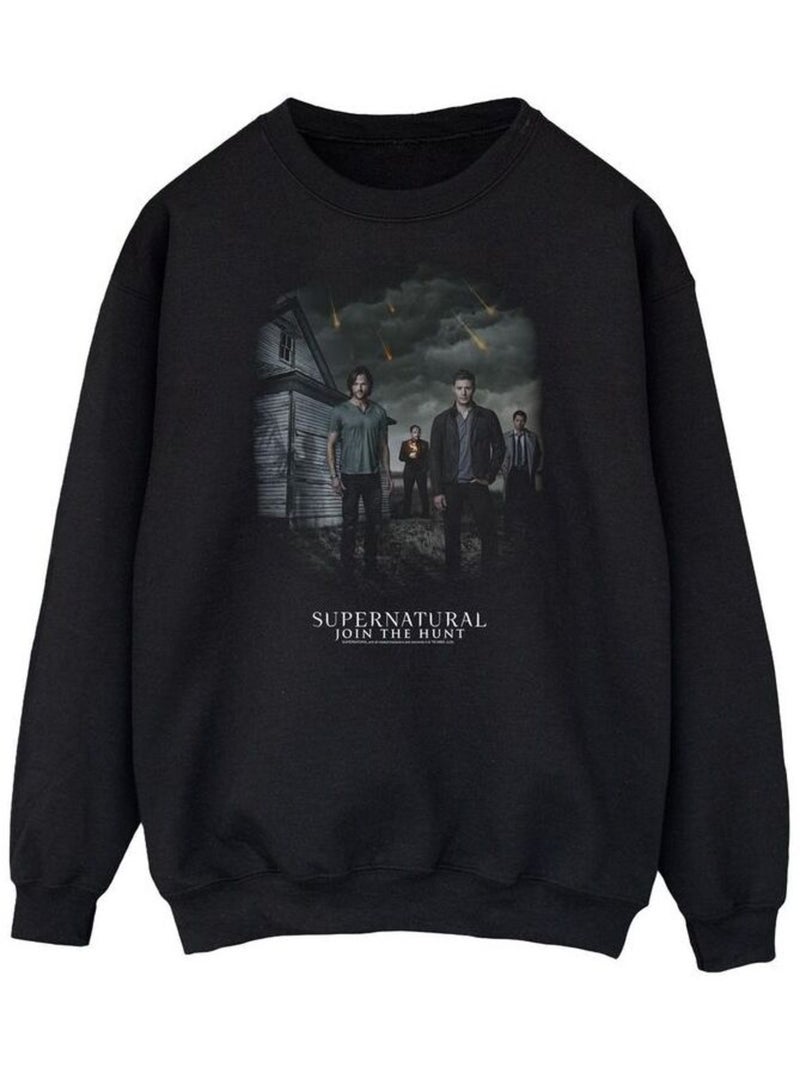 Supernatural - Sweat (Castiel, Crowley, Dean Winchester, John Winchester) Noir - Kiabi