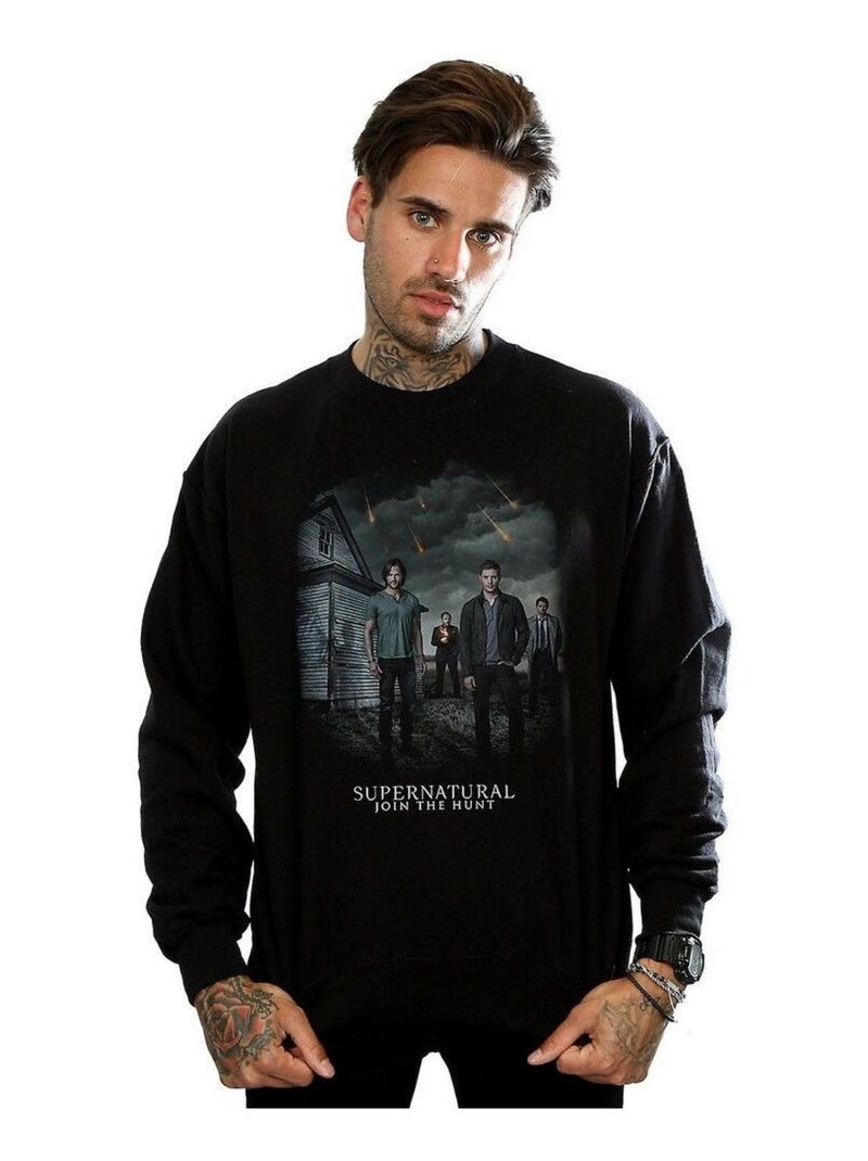 Supernatural - Sweat (Castiel, Crowley, Dean Winchester, John Winchester) Noir - Kiabi