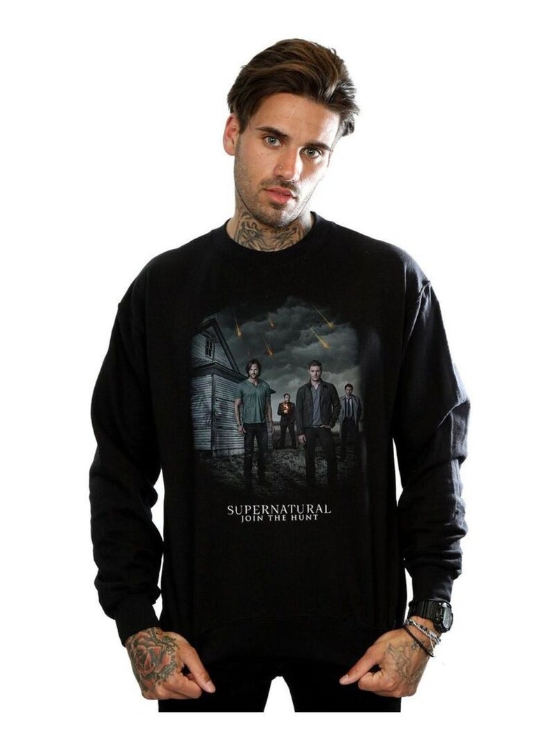 Supernatural - Sweat (Castiel, Crowley, Dean Winchester, John Winchester) Noir - Kiabi