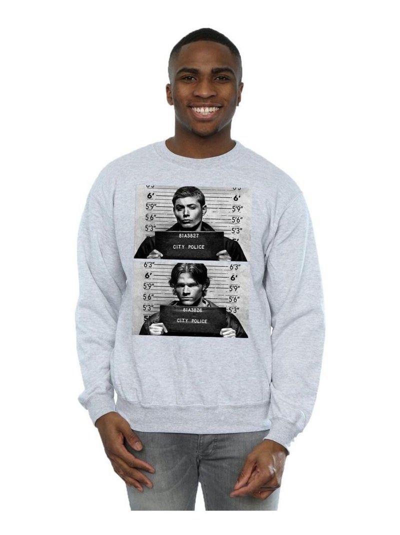Supernatural - Sweat Gris chiné - Kiabi