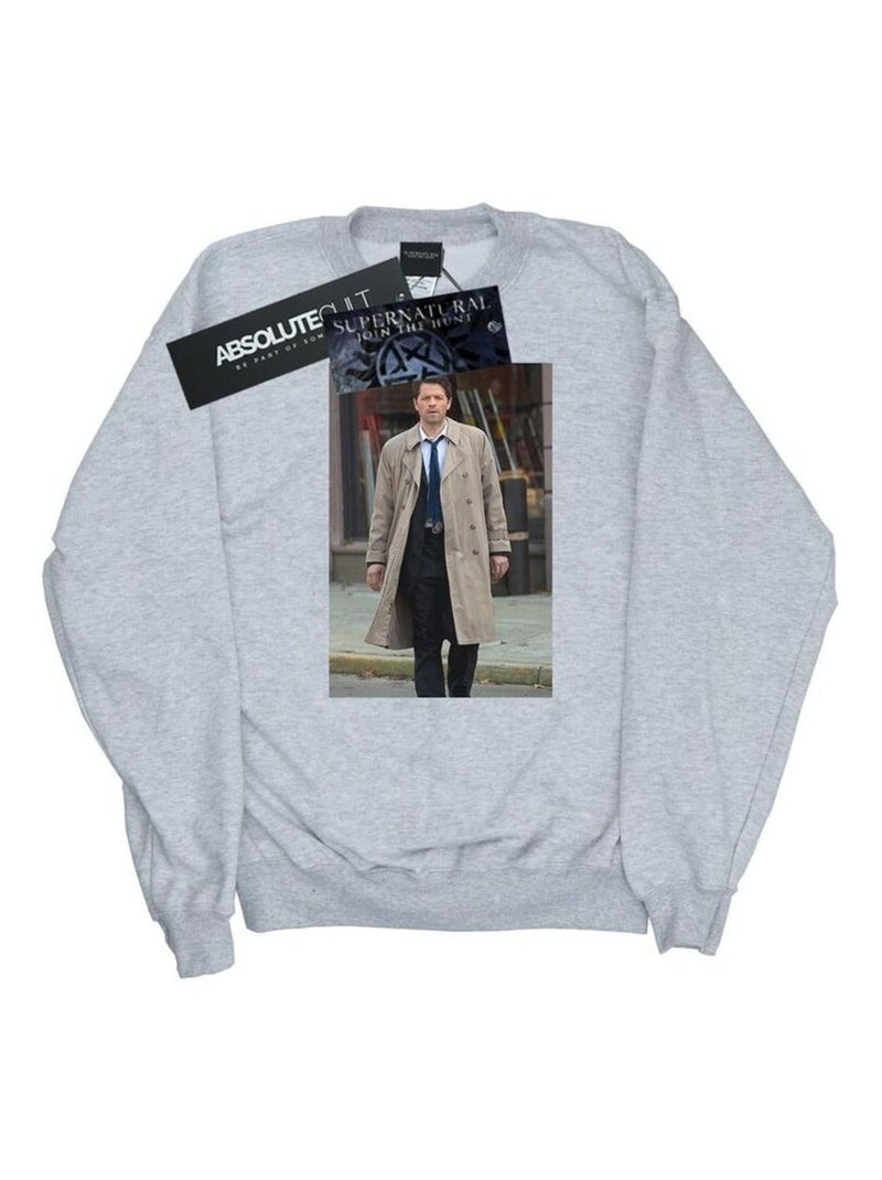 Supernatural - Sweat Gris chiné - Kiabi