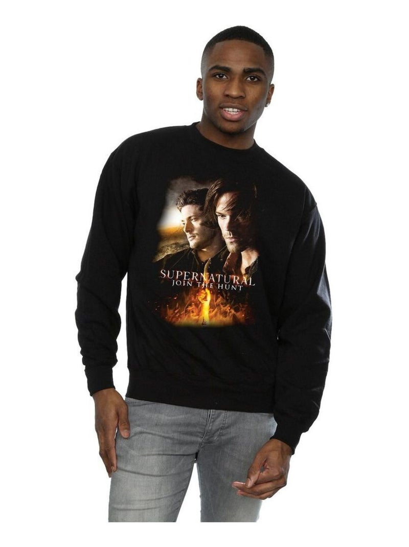 Supernatural - Sweat Noir - Kiabi