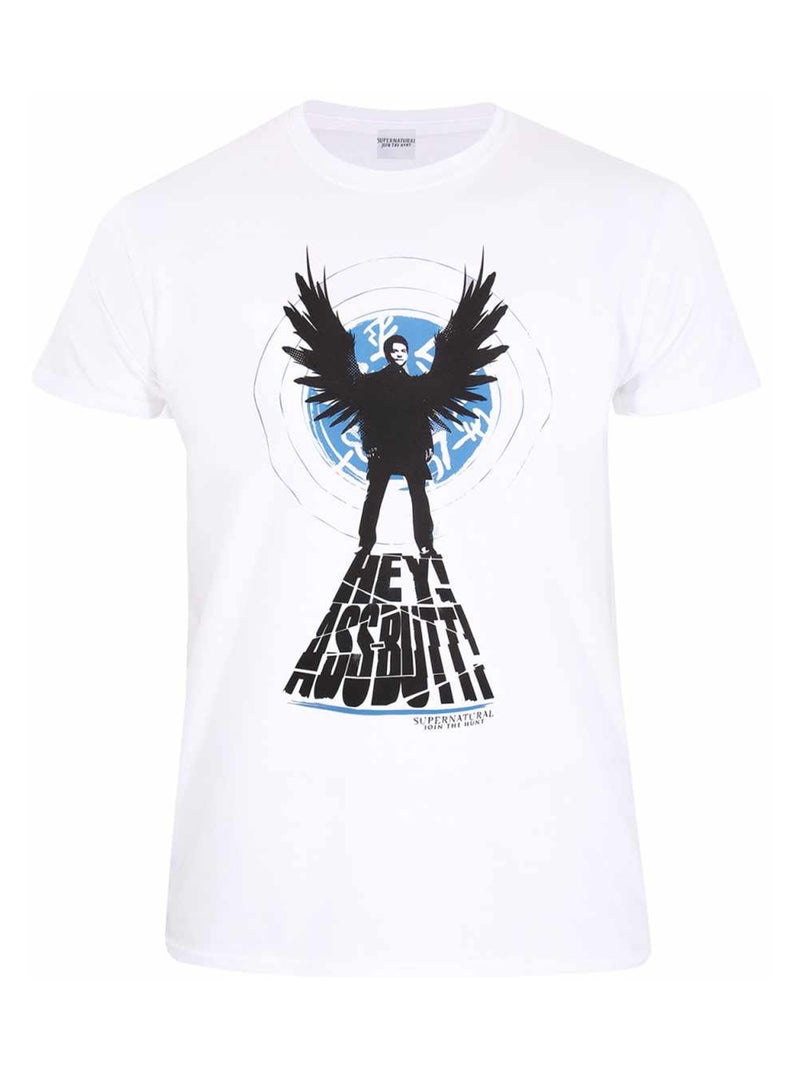 Supernatural - T-shirt ASSBUTT Blanc - Kiabi