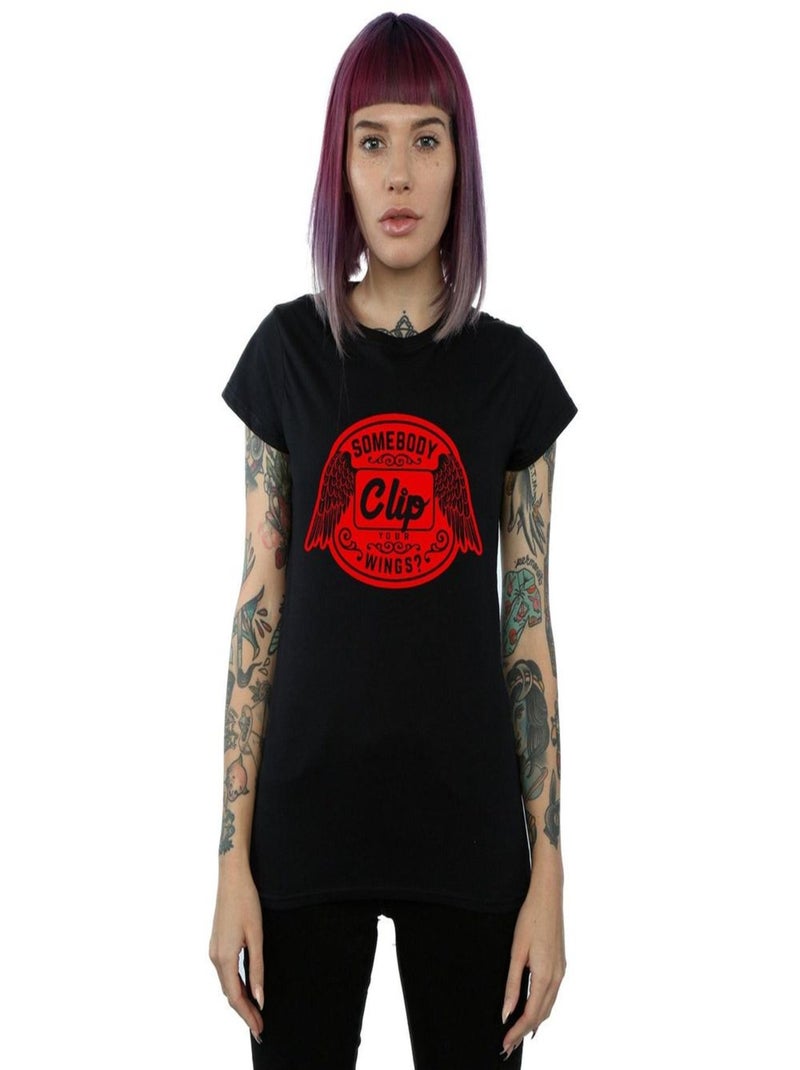 Supernatural - T-shirt CLIP YOUR WINGS Noir - Kiabi