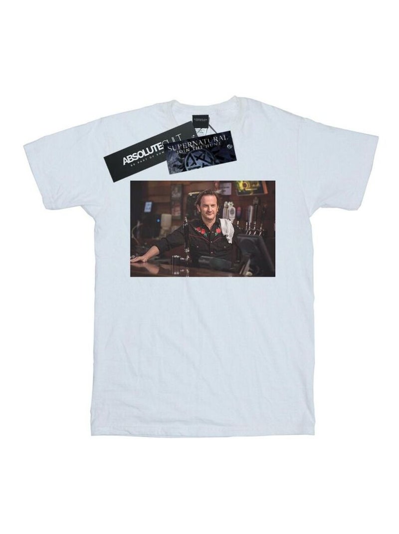 Supernatural - T-shirt GABRIEL'S BAR Blanc - Kiabi