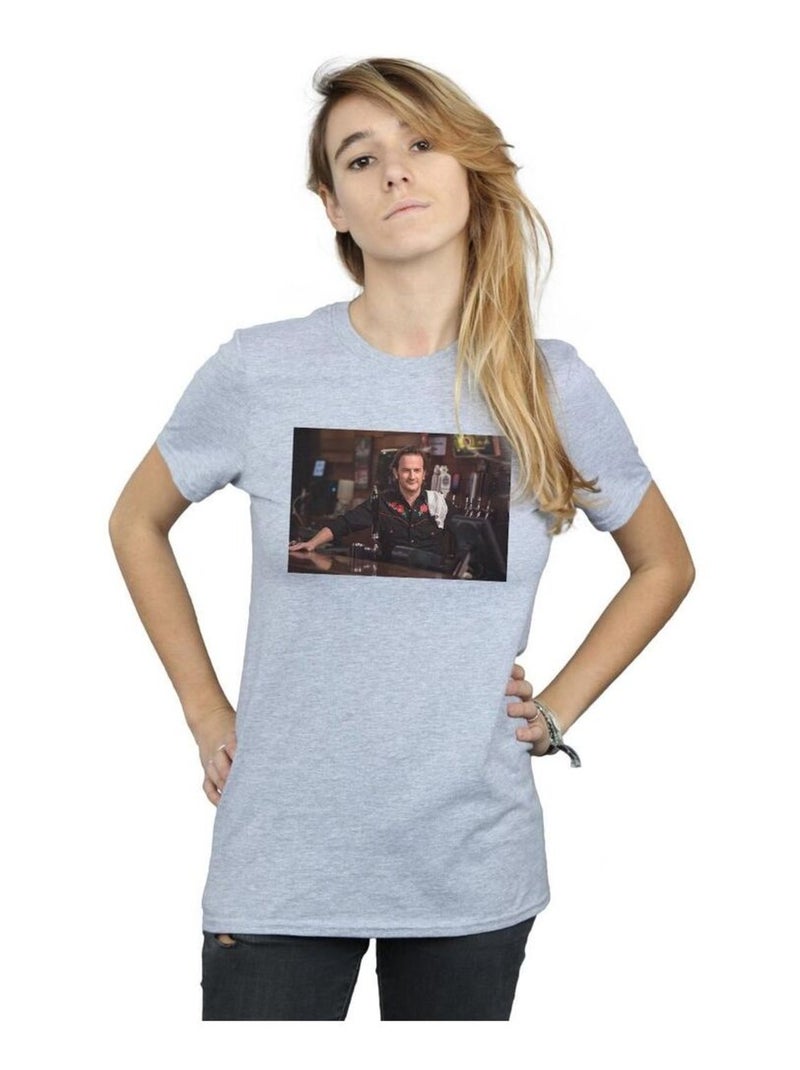 Supernatural - T-shirt GABRIEL'S BAR Gris chiné - Kiabi