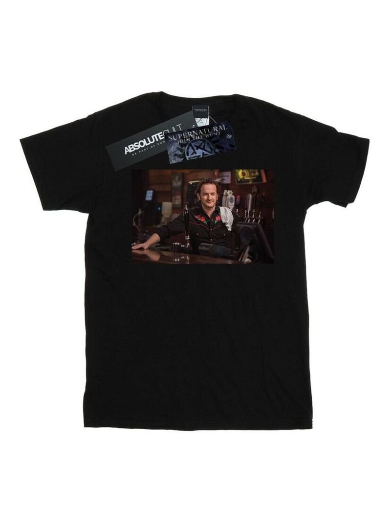 Supernatural - T-shirt GABRIEL'S BAR Noir - Kiabi