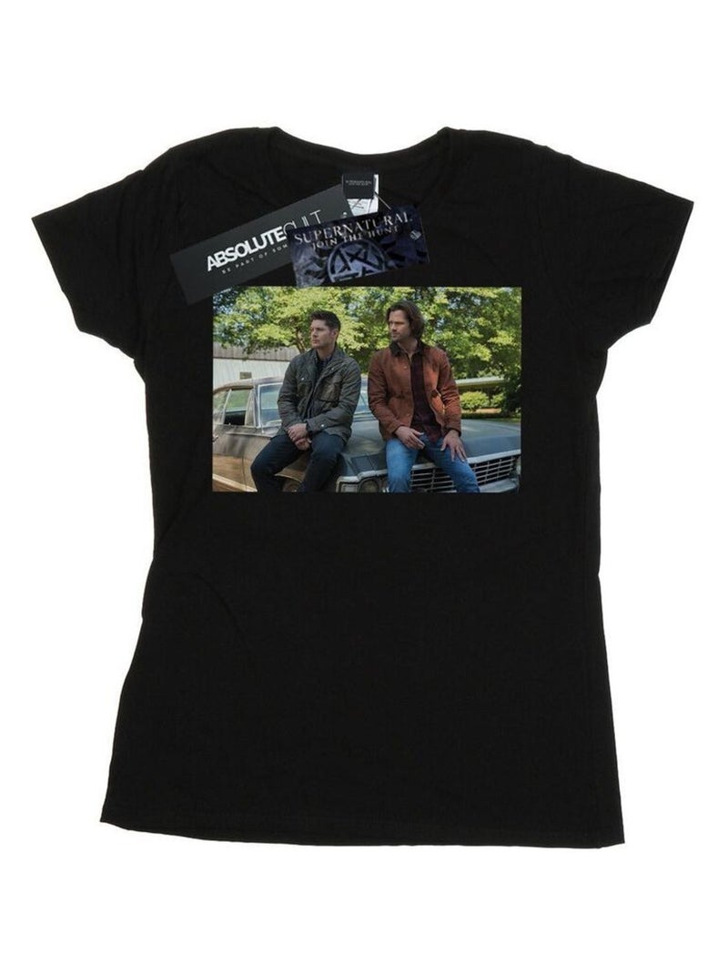 Supernatural - T-shirt IMPALA BROTHERS Noir - Kiabi