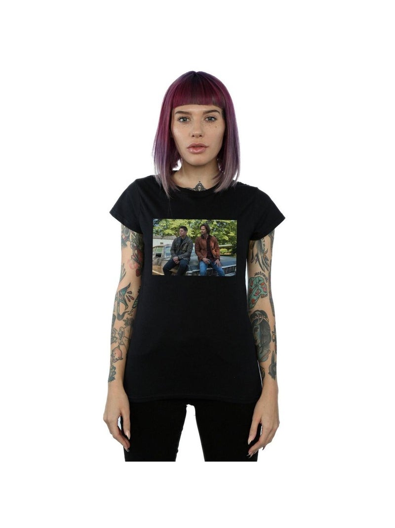 Supernatural - T-shirt IMPALA BROTHERS Noir - Kiabi