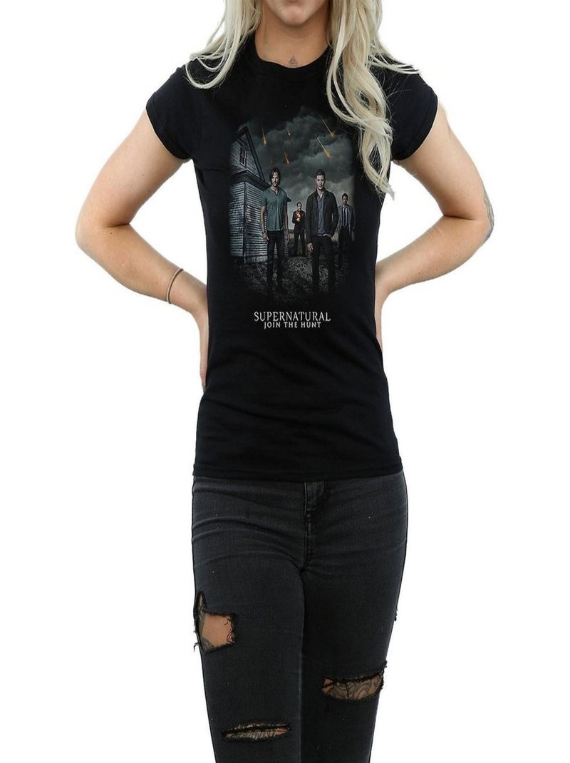 Supernatural - T-shirt JOIN THE HUNT Noir - Kiabi
