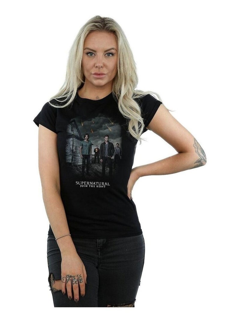 Supernatural - T-shirt JOIN THE HUNT Noir - Kiabi