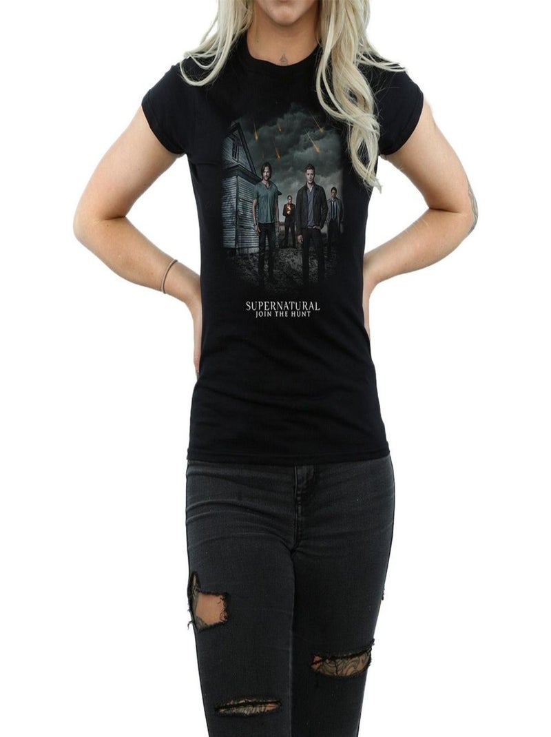 Supernatural - T-shirt JOIN THE HUNT Noir - Kiabi