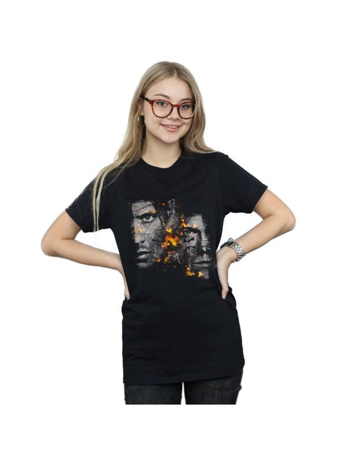 Supernatural - T-shirt motif Sam et Dean motif/style Feu - Kiabi