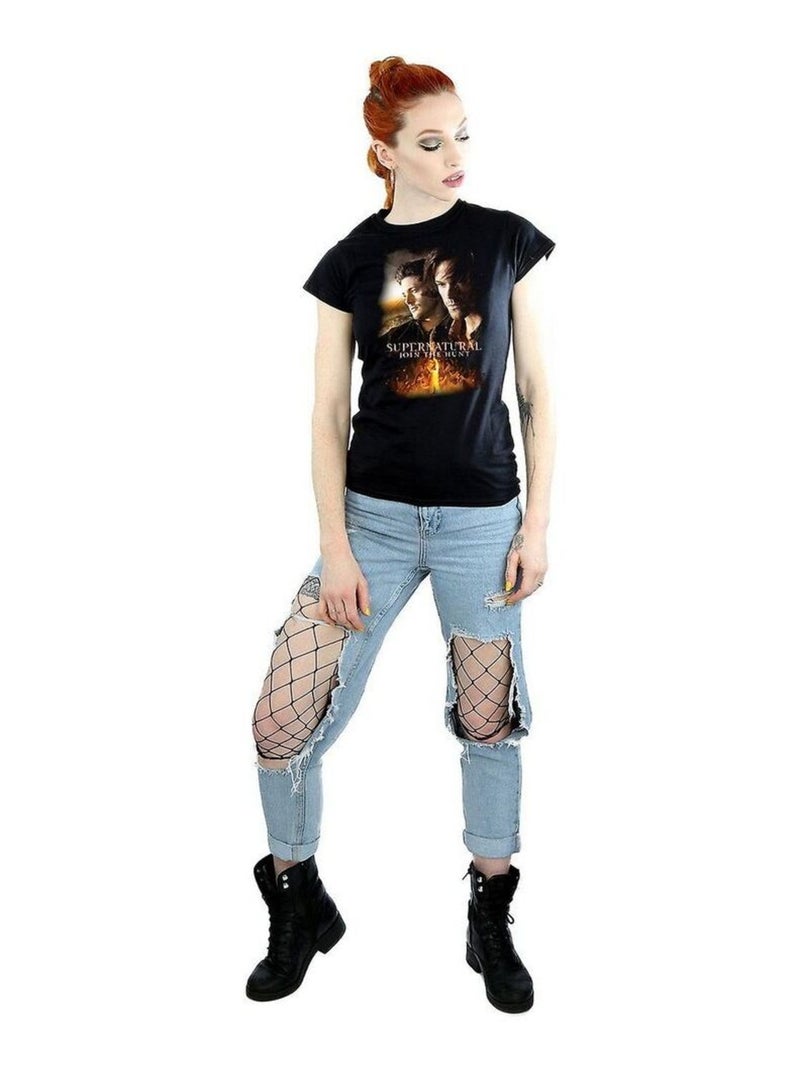 Supernatural - T-shirt Noir - Kiabi