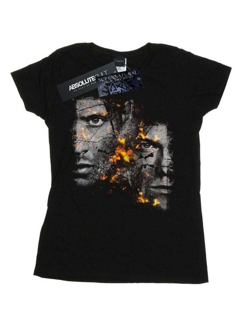 Supernatural - T-shirt Noir - Kiabi