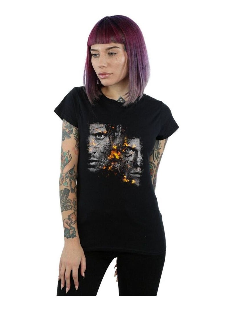Supernatural - T-shirt Noir - Kiabi