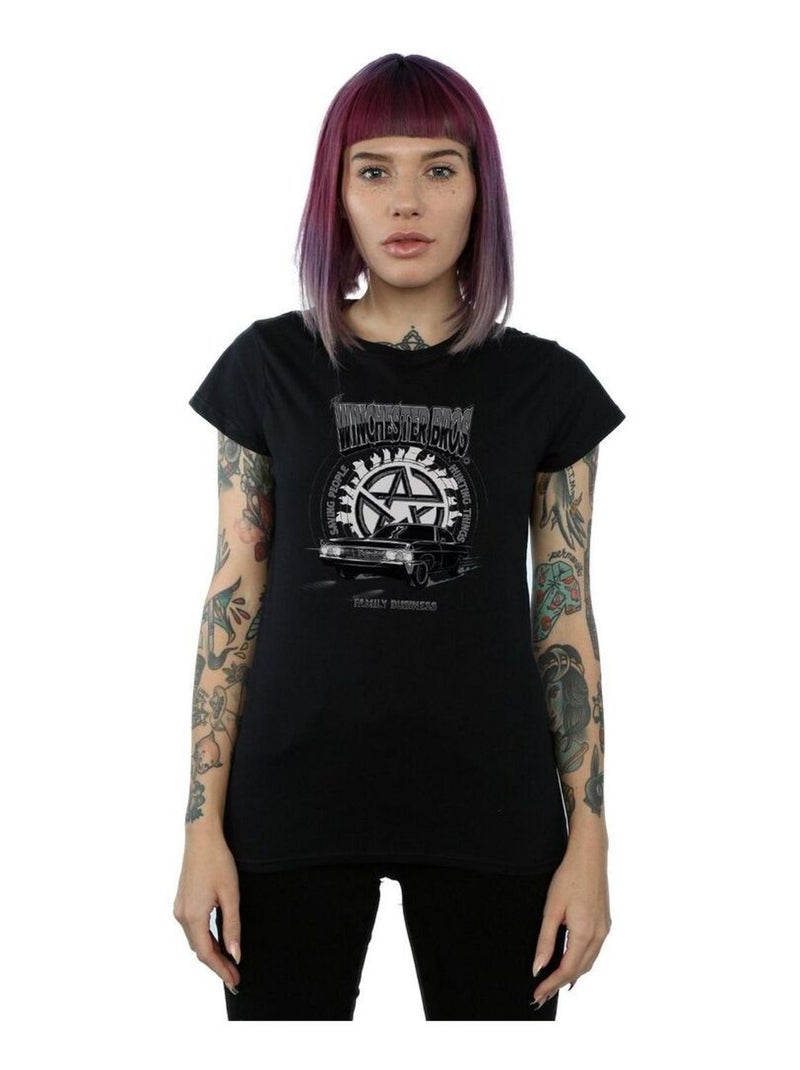 Supernatural - T-shirt Noir - Kiabi