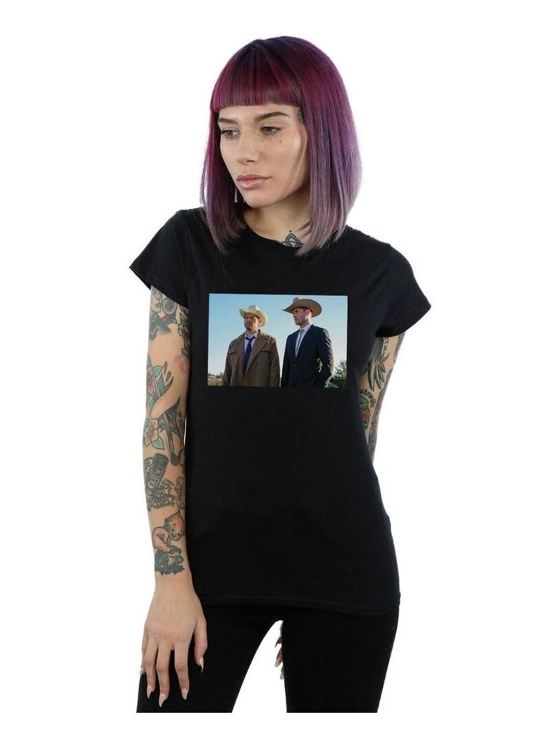 Supernatural - T-shirt STETSON BOYS Noir - Kiabi