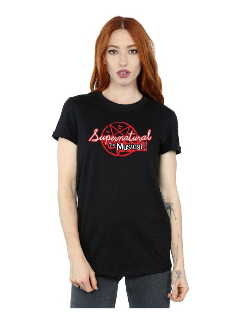 Supernatural - T-shirt THE MUSICAL Noir - Kiabi