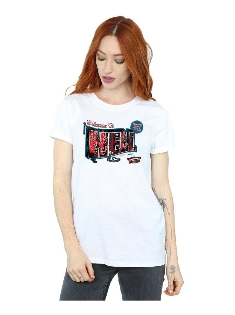 Supernatural - T-shirt WELCOME TO HELL Blanc - Kiabi