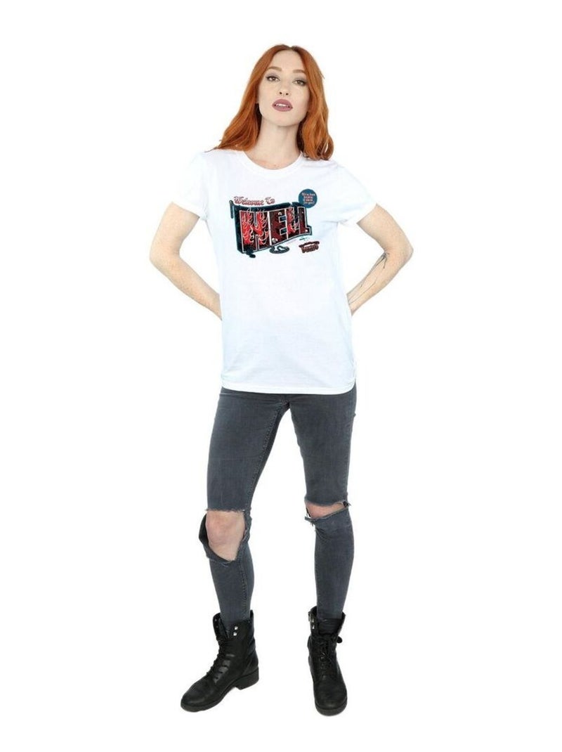 Supernatural - T-shirt WELCOME TO HELL Blanc - Kiabi
