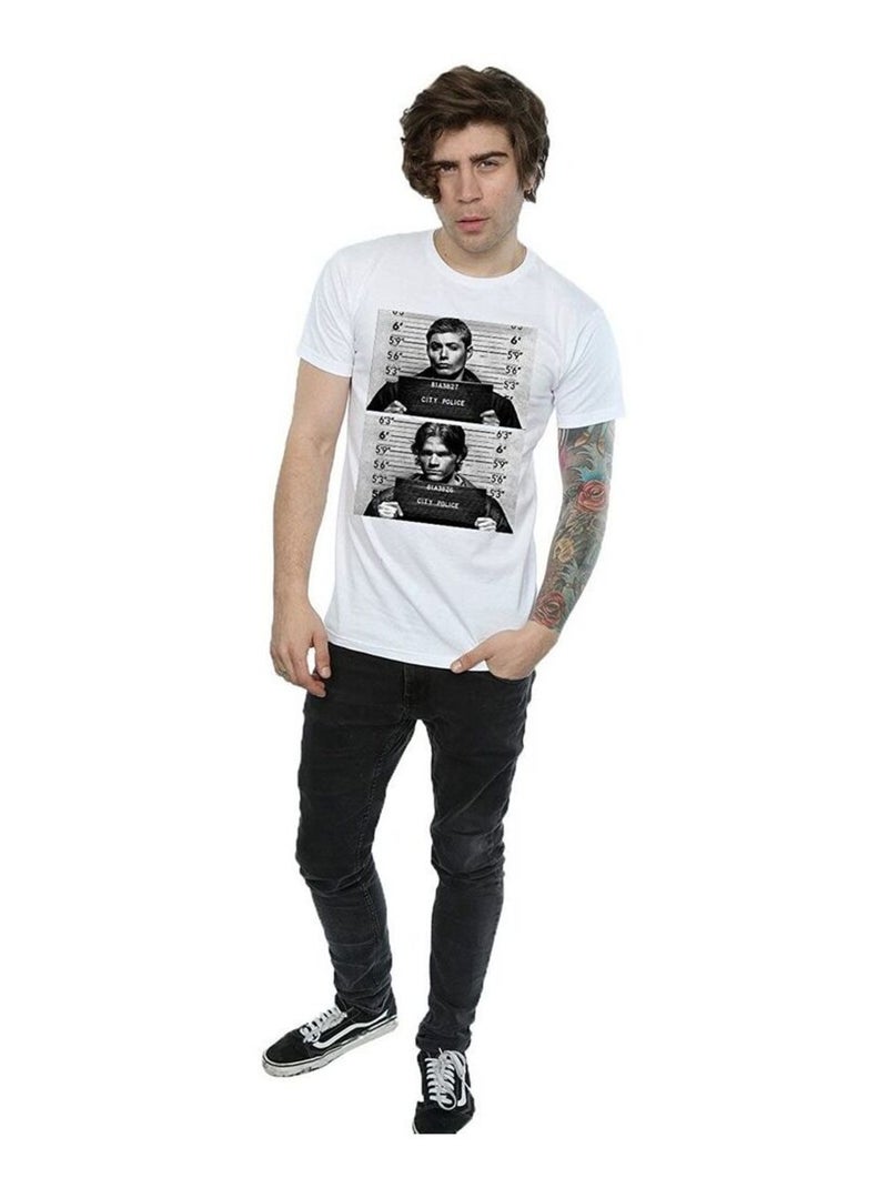 Supernatural - T-shirt WINCHESTER Blanc - Kiabi