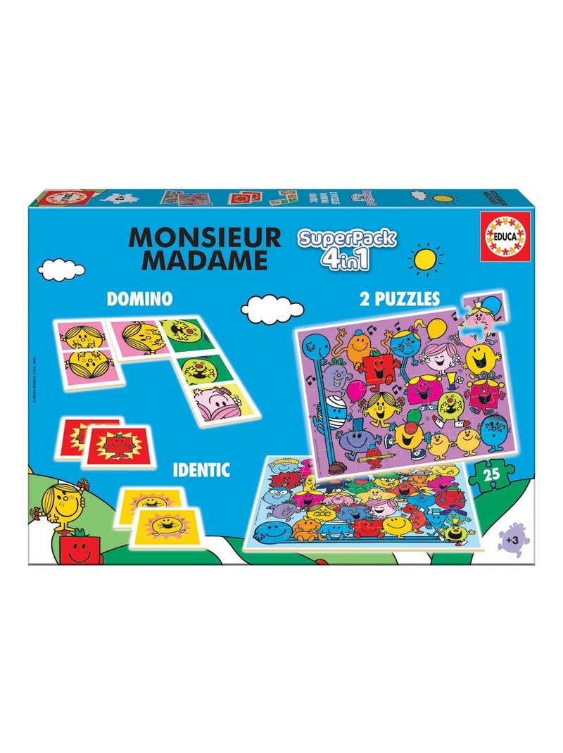 Superpack Monsieur Madame - Educa Multicolore - Kiabi