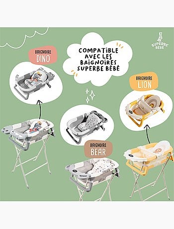 Support de baignoire pour modèles Bear, Dino et Lion- Kit de drainage inclus| SUPERBE BEBE