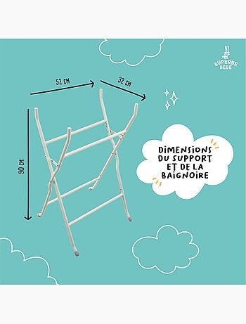 Support de baignoire pour modèles Bear, Dino et Lion- Kit de drainage inclus| SUPERBE BEBE