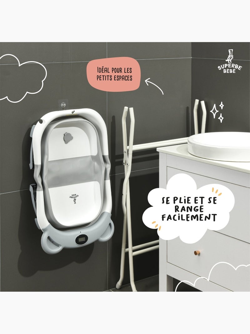 Support de baignoire pour modèles Bear, Dino et Lion- Kit de drainage inclus| SUPERBE BEBE Blanc nacré - Kiabi