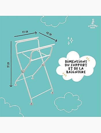 Support de baignoire pour modèles Bear, Dino et Lion- Kit de drainage inclus| SUPERBE BEBE