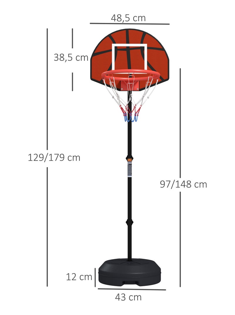 Support panier de basket-ball jeu de 6 fléchettes magnétiques 2 en 1 Noir - Kiabi