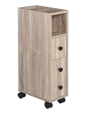 Support papier toilette - porte-papier toilette aspect chêne clair