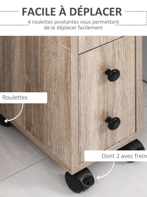 Support papier toilette - porte-papier toilette aspect chêne clair - Kiabi