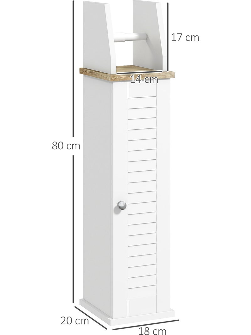 Support papier toilette - porte-papier toilette mdf blanc aspect bois clair Blanc Blanc - Kiabi