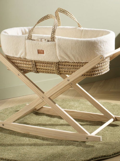 Support pour couffin bébé en bois de pin naturel - basculant ou fixe - SAUTHON - Kiabi Support pour couffin bébé en bois de pin naturel - basculant ou fixe - SAUTHON - Kiabi