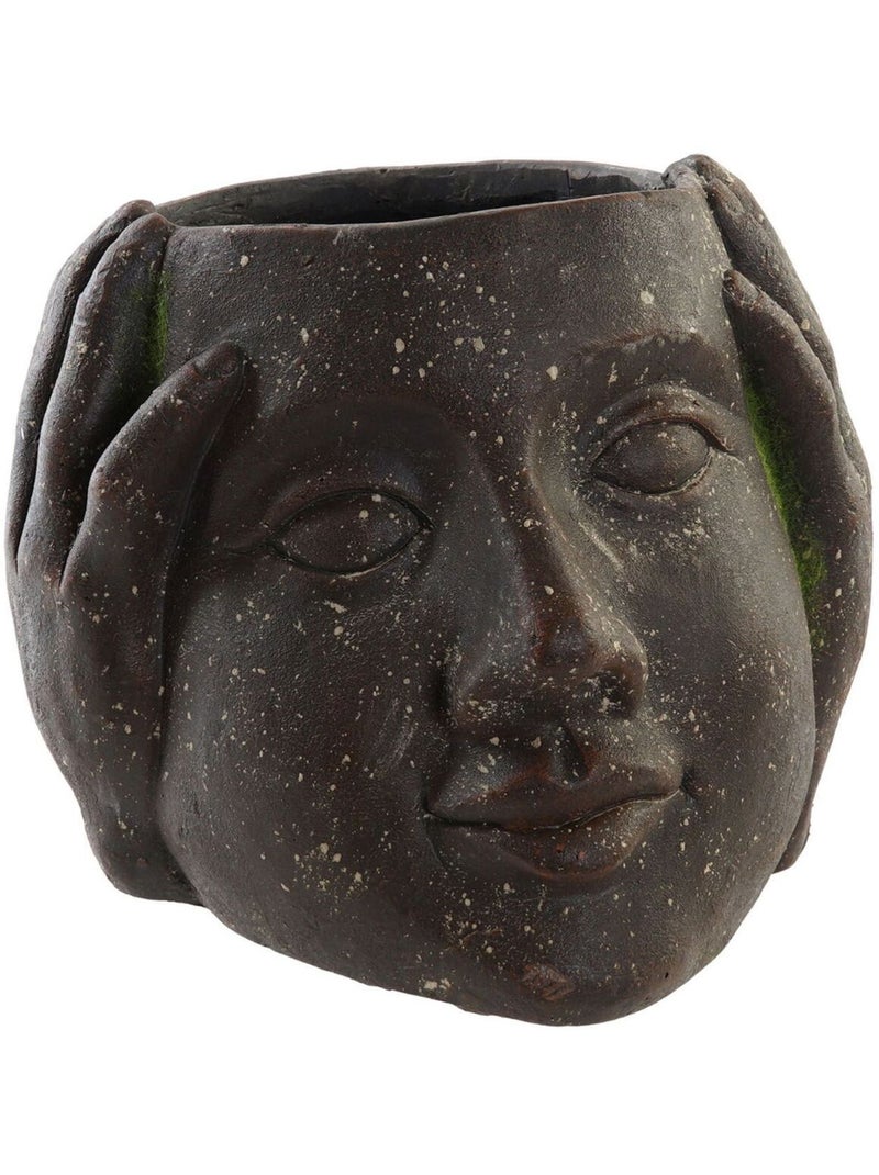 Support pour pot de fleur en fibre de verre Ne pas entendre Marron - Kiabi
