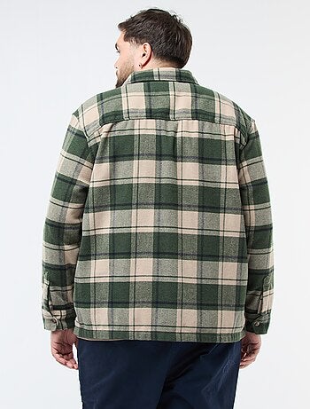 Sur chemise à carreaux en flanelle coton