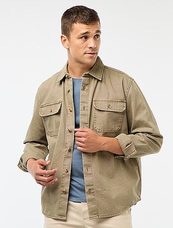 Sur chemise manches longues en coton