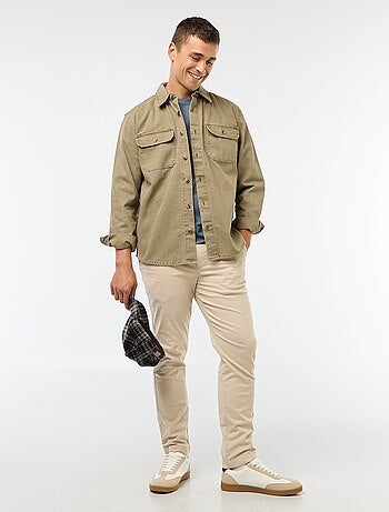 Sur chemise manches longues en coton