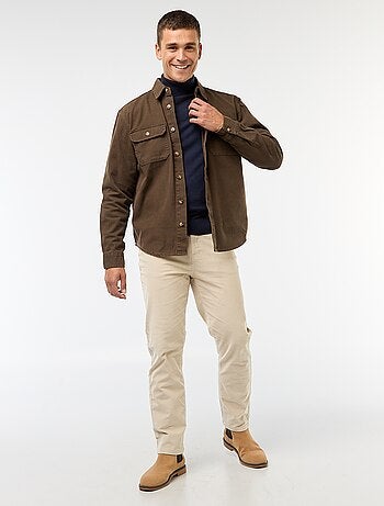 Sur chemise manches longues en coton