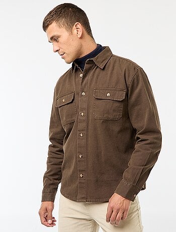 Sur chemise manches longues en coton