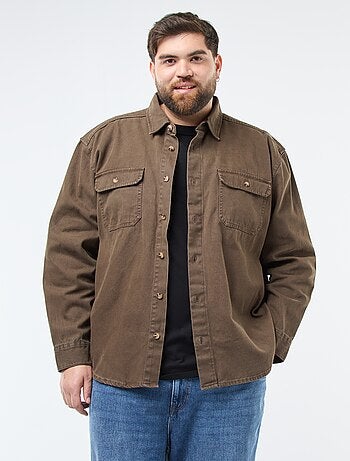 Sur chemise manches longues en coton