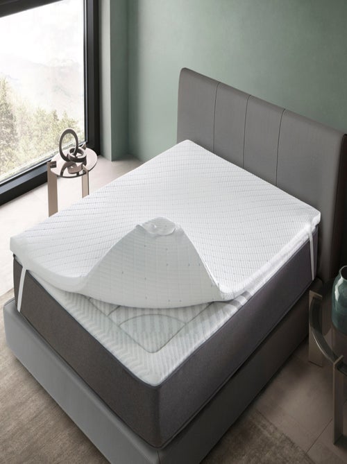 Sur matelas FREEDOM Épaisseur 5 cm | Noyau 100 % viscoélastique | Déhoussable - Kiabi