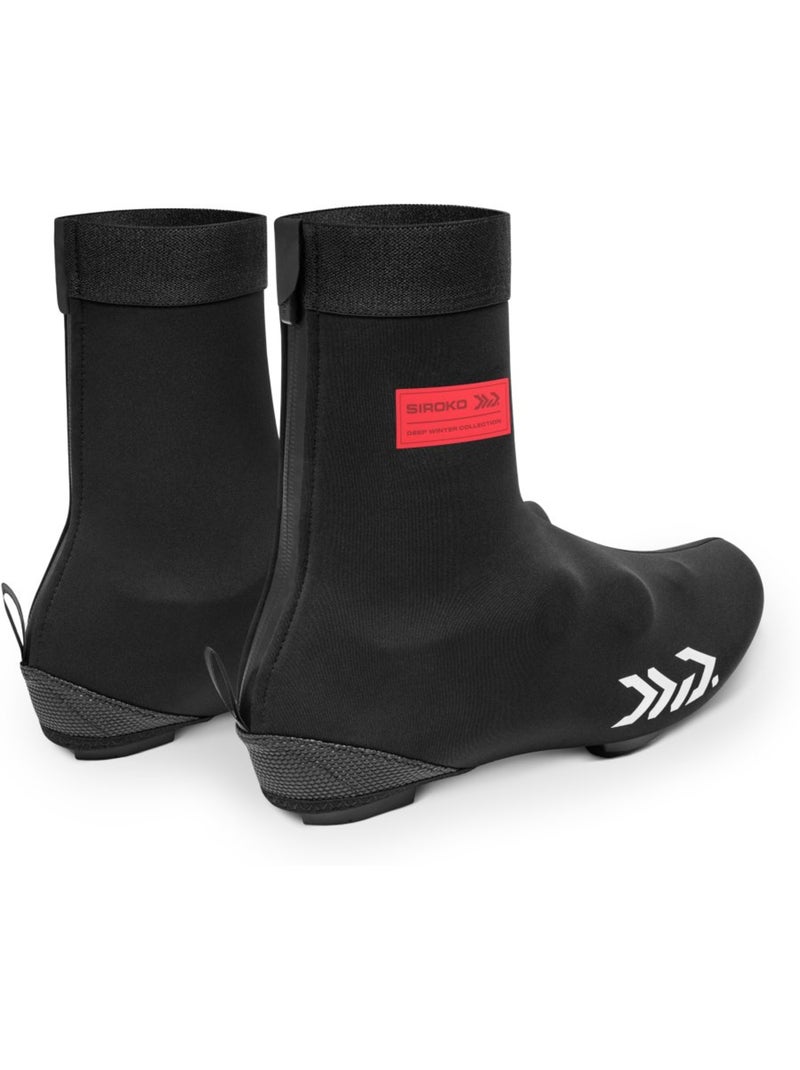 Surchaussures vélo hiver cyclisme homme et femme dw fairbank Noir - Kiabi