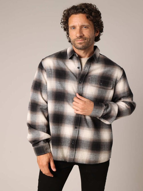 Surchemise à carreaux 100 % coton 'Deeluxe' - Kiabi