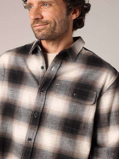 Surchemise à carreaux 100 % coton 'Deeluxe' - Kiabi