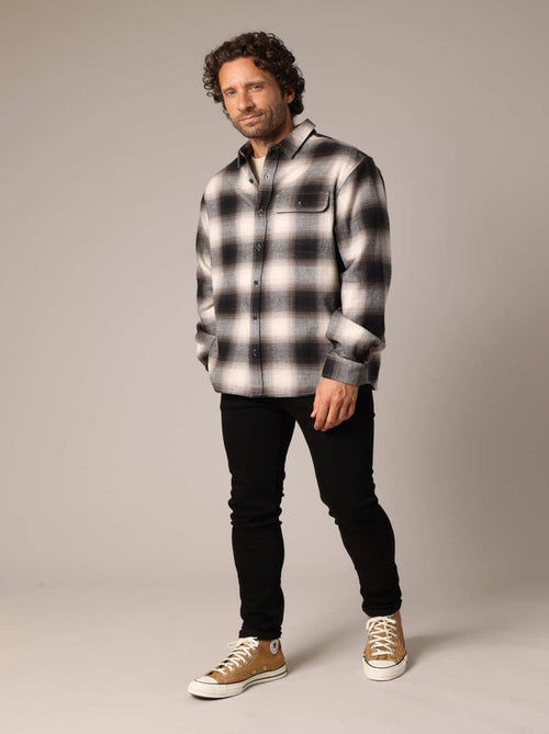 Surchemise à carreaux 100 % coton 'Deeluxe' - Kiabi