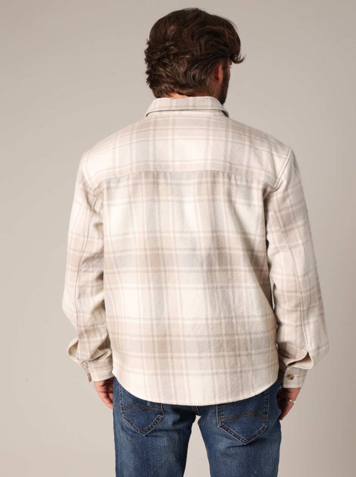 Surchemise à carreaux à fermeture boutonnée
 'Deeluxe' - Kiabi