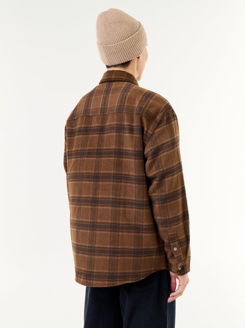 Surchemise à carreaux en flanelle - Kiabi Surchemise à carreaux en flanelle - Kiabi
